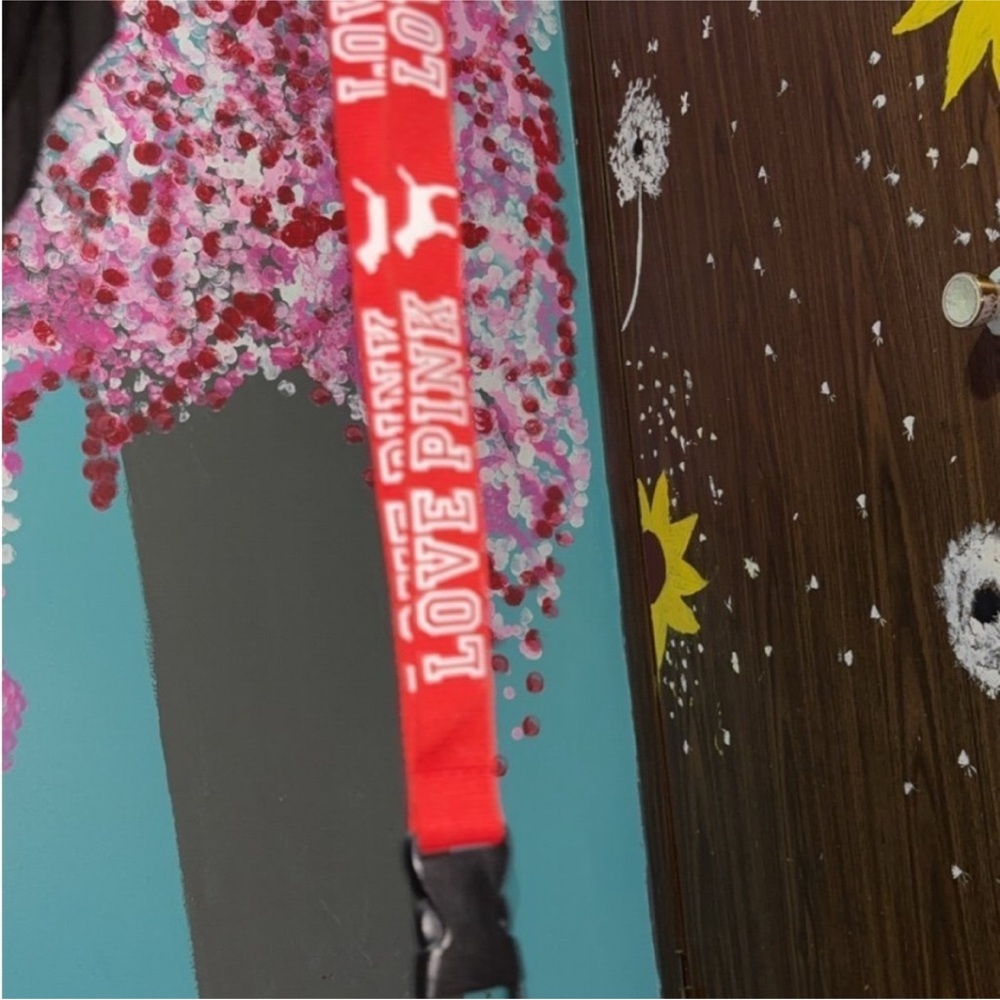 PINK Victoria's Secret Red Lanyard